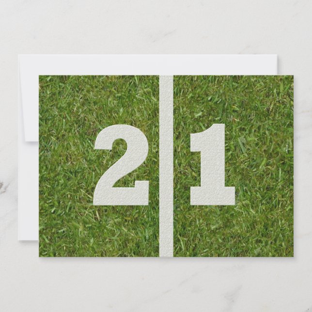 Invitación ¡Fiesta de cumpleaños número 21! (Anverso)