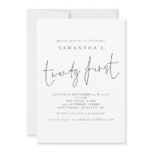 Fiesta de cumpleaños número 21 de guión