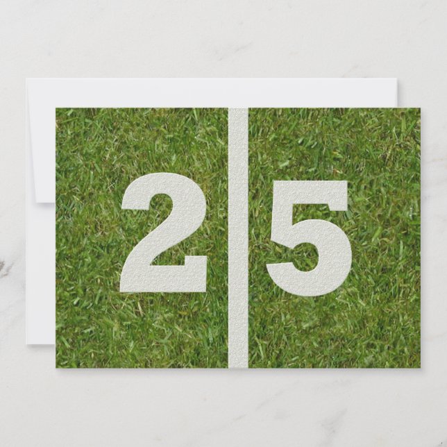 Invitación ¡Fiesta de cumpleaños número 25! (Anverso)