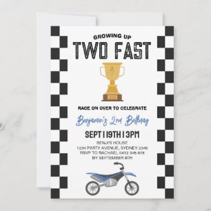 Invitación Fiesta de Cumpleaños número 2 de Dos Bicicletas de