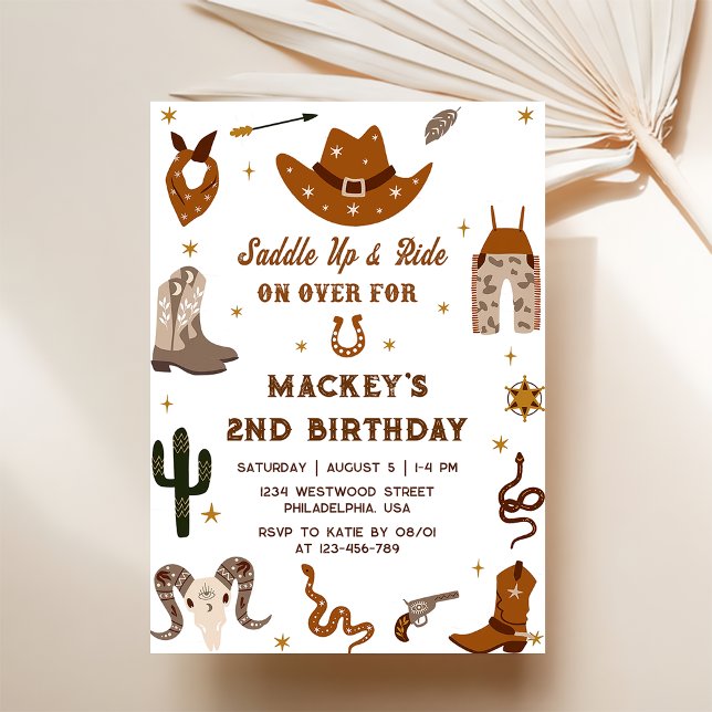 Invitación Fiesta de cumpleaños número 2 de la Rústica de Cum (Subido por el creador)