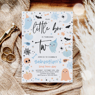 Invitación Fiesta de cumpleaños número 2 de Little Boo Cute B