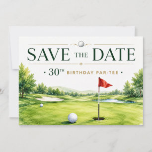 Invitación Fiesta de cumpleaños número 30 de Golf