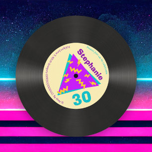 Invitación Fiesta de cumpleaños número 30 de Retro 80