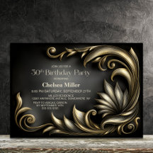 Fiesta de cumpleaños número 30 elegante en negro y