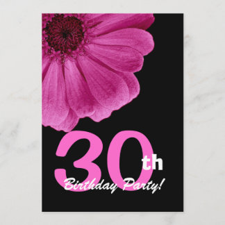 Invitación Fiesta de cumpleaños número 30 por su Rosa Daisy W