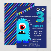 Fiesta de cumpleaños número 3 de Little Monster Bo