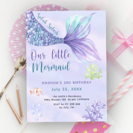 Invitación Fiesta de cumpleaños número 3 de Nuestra pequeña s