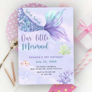 Invitación Fiesta de cumpleaños número 3 de Nuestra pequeña s