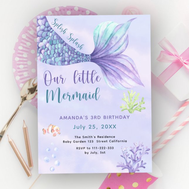 Invitación Fiesta de cumpleaños número 3 de Nuestra pequeña s (Subido por el creador)