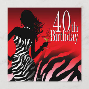 Invitación Fiesta de cumpleaños número 40