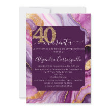 Fiesta de Cumpleaños número 40 con Ágata Dorada Ro