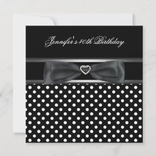 Invitación Fiesta de cumpleaños número 40 con diamante de pun