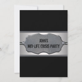 Invitación Fiesta de cumpleaños número 40 de hombre en crisis