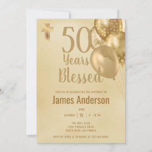 Invitación Fiesta de cumpleaños número 50