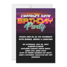 Fiesta de cumpleaños número 50 de los años 80