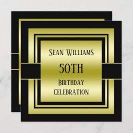 Invitación Fiesta de cumpleaños número 50 de los hombres de c