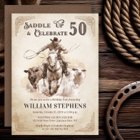 Fiesta de cumpleaños número 50 de vaquero occident