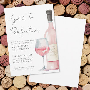 Invitación Fiesta de Cumpleaños número 50 de Wine Simple