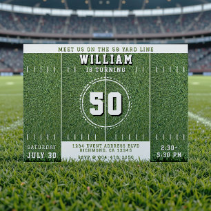 Invitación Fiesta de cumpleaños número 50 del estadio Footbal