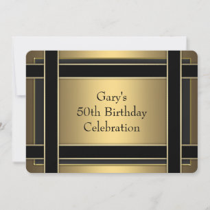 Invitación Fiesta de cumpleaños número 50 del hombre