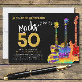 Invitación Fiesta de cumpleaños número 50 del Rock and Roll