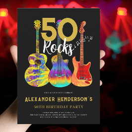 Invitación Fiesta de cumpleaños número 50 del Rock and Roll