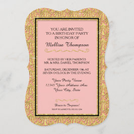 Invitación Fiesta de cumpleaños número 50 Glam Great Gatsby S