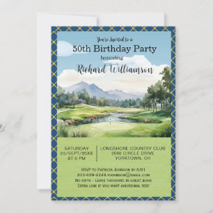 Invitación Fiesta de cumpleaños número 50 para hombres con te