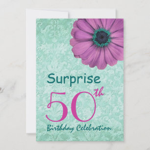 Invitación Fiesta de cumpleaños número 50 SORPRESA Rosa y Dai