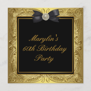 Invitación Fiesta de cumpleaños número 60 de las mujeres de o