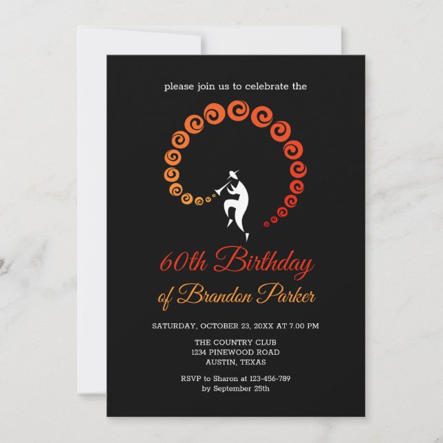 Invitación Fiesta de cumpleaños número 60 de músico de Trump  (Anverso)