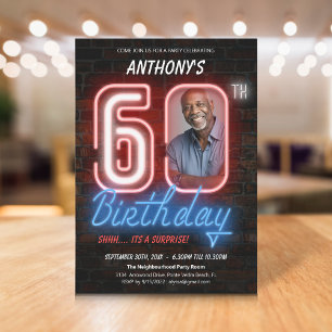 Invitación Fiesta de cumpleaños número 60 de Surprise