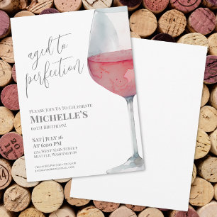 Invitación Fiesta de Cumpleaños número 60 de Wine Simple Sixt