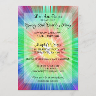 Invitación Fiesta de cumpleaños número 65