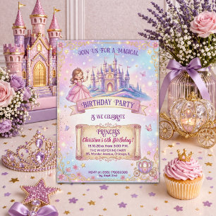 Invitación Fiesta de cumpleaños número 6 de la princesa del c