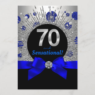 Invitación Fiesta de cumpleaños número 70 de las mujeres Roya