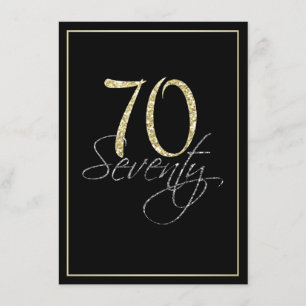 Invitación Fiesta de cumpleaños número 70 de plata oficial ne