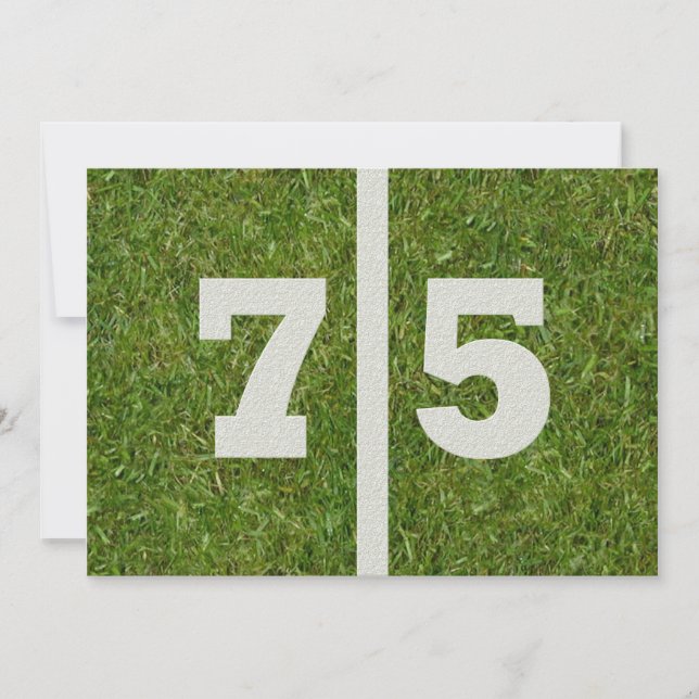 Invitación ¡Fiesta de cumpleaños número 75! (Anverso)
