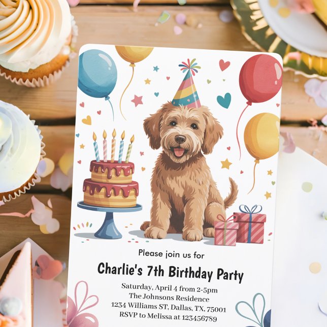 Invitación Fiesta de Cumpleaños número 7 de Niños Adorables C (Subido por el creador)