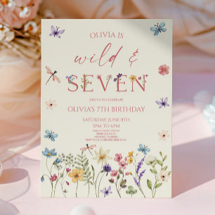 Invitación Fiesta de cumpleaños número 7 de Wild & Seven Wild