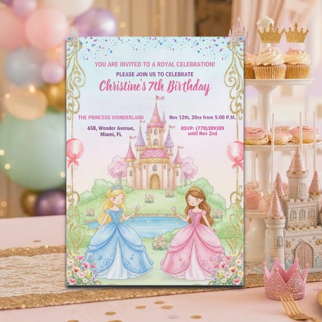 Invitación Fiesta de cumpleaños número 7 del Castillo de la P (Subido por el creador)