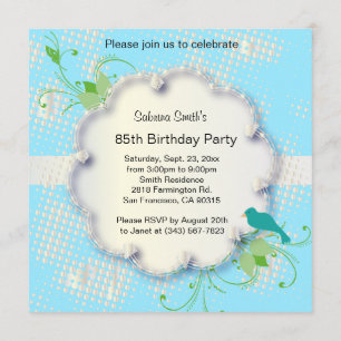 Invitación Fiesta de cumpleaños número 85  Texto DIY
