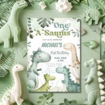 Fiesta de cumpleaños número uno de Dinosaurio One-
