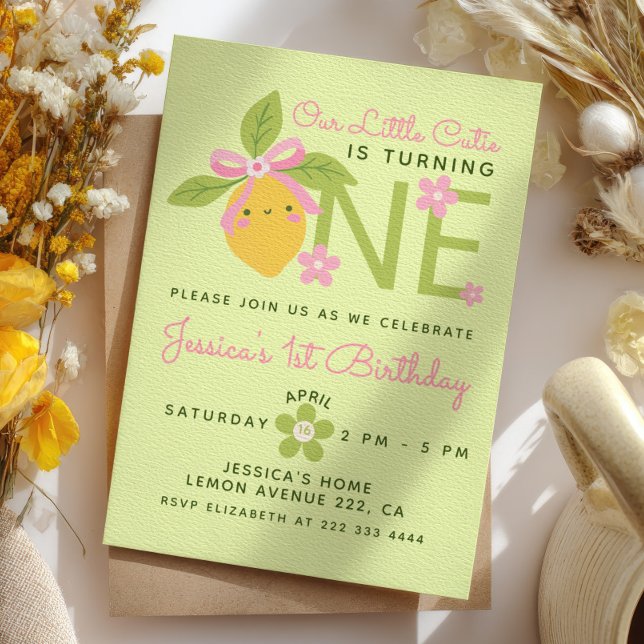 Invitación Fiesta de Cumpleaños número uno de Little Cutie Le (Subido por el creador)
