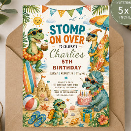 Invitación Fiesta de cumpleaños número uno Safari tropical Di