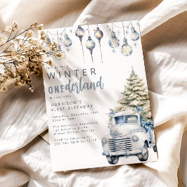 Invitación Fiesta de Cumpleaños Onederland Invernal Caprichos