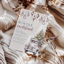 Invitación Fiesta de Cumpleaños Onederland Invernal Caprichos