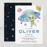 Fiesta de Cumpleaños OVNI Alien Espacial Moderno L
