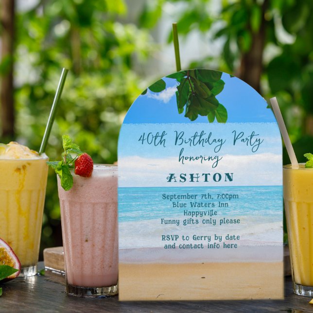 Invitación Fiesta de cumpleaños para adultos con vistas al oc (Subido por el creador)